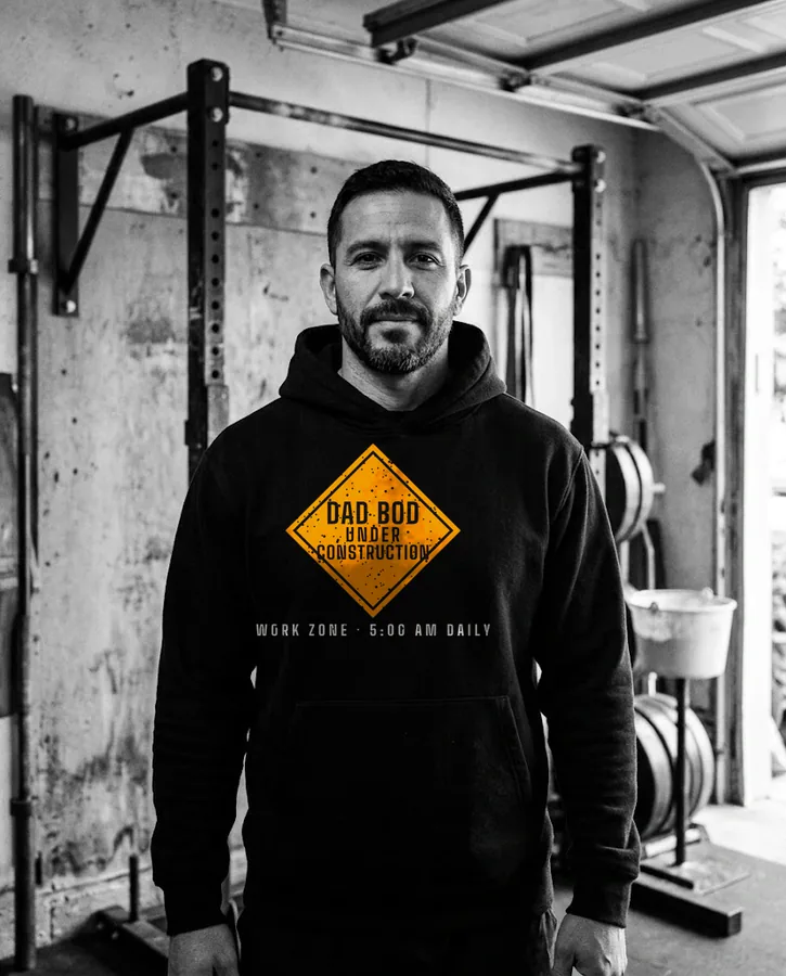 Dad Bod Under Construction hoodie